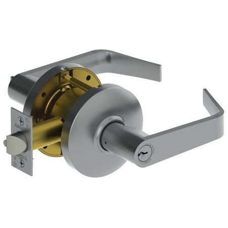 Patioplus Withnell Lever Storeroom Cylindrical Lock, No. 000143 Satin Chrome PA2006879